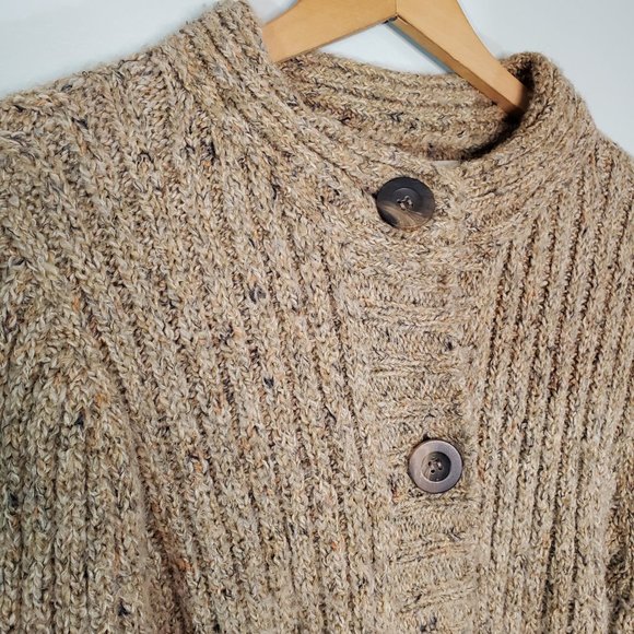 Charter Club Petite Tan Light Brown Button Up Knit Collared Cardigan Swe… - Picture 4 of 12